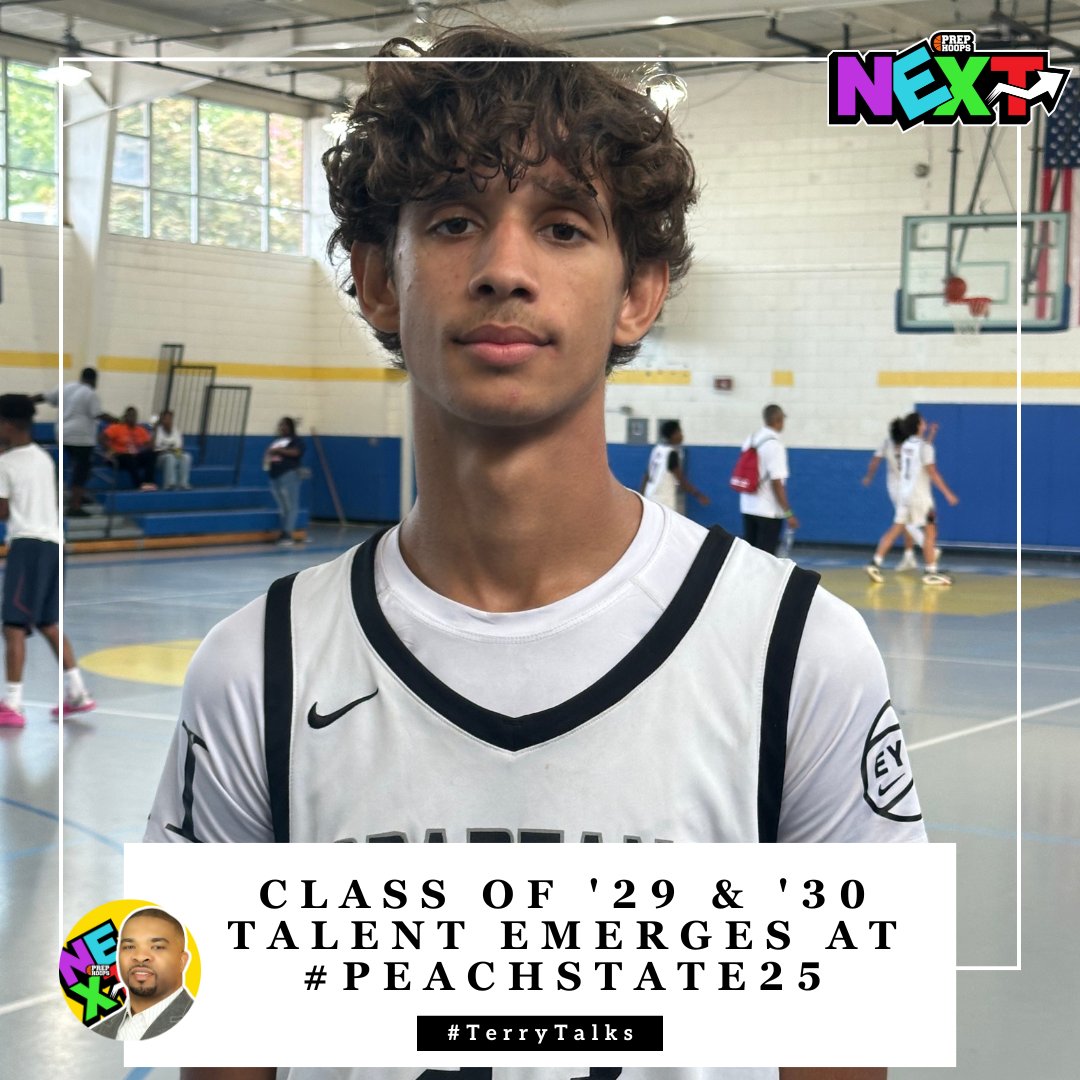 PrepHoopsNext's tweet card. Continuing my coverage of Peach State 2025, here’s a breakdown of more young prospects who made their presence felt throughout the event. This group showed a combination of skill, feel, and upside...