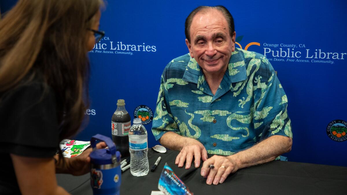RL_Stine's tweet card. More than 1,000 people lined up for the horror author responsible for the "Goosebumps" and "Fear Street" book series at the OC Public Libraries Comic Orange event.