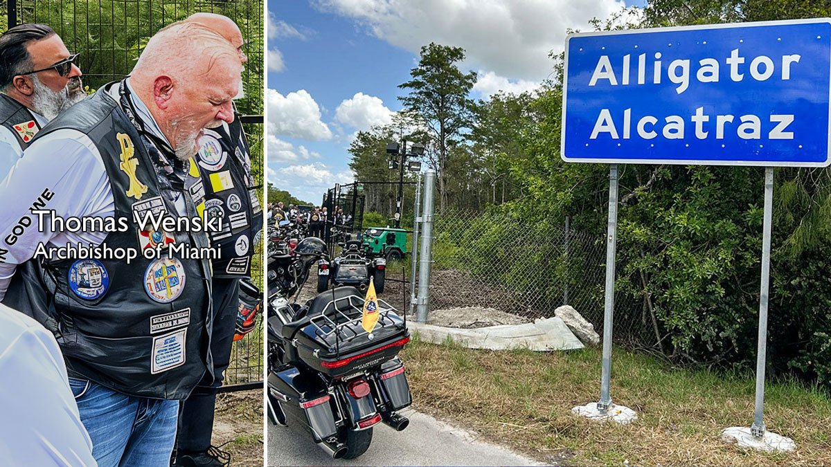 complicitclergy's tweet card. Catholic priests have been reportedly barred from providing religious services inside Florida's controversial new migrant detention facility — dubbed "Alligator Alcatraz" — nearly three weeks after...