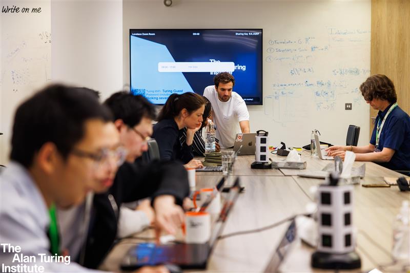 turinginst's tweet card. This lunchtime webinar will break down the following: