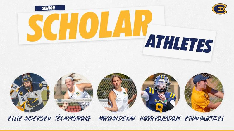 UWECblugolds's tweet card. EAU CLAIRE, Wis. – Five University of Wisconsin-Eau Claire student-athletes received UW-Eau Claire's Senior Scholar-Athlete award for the 2024-25 season.