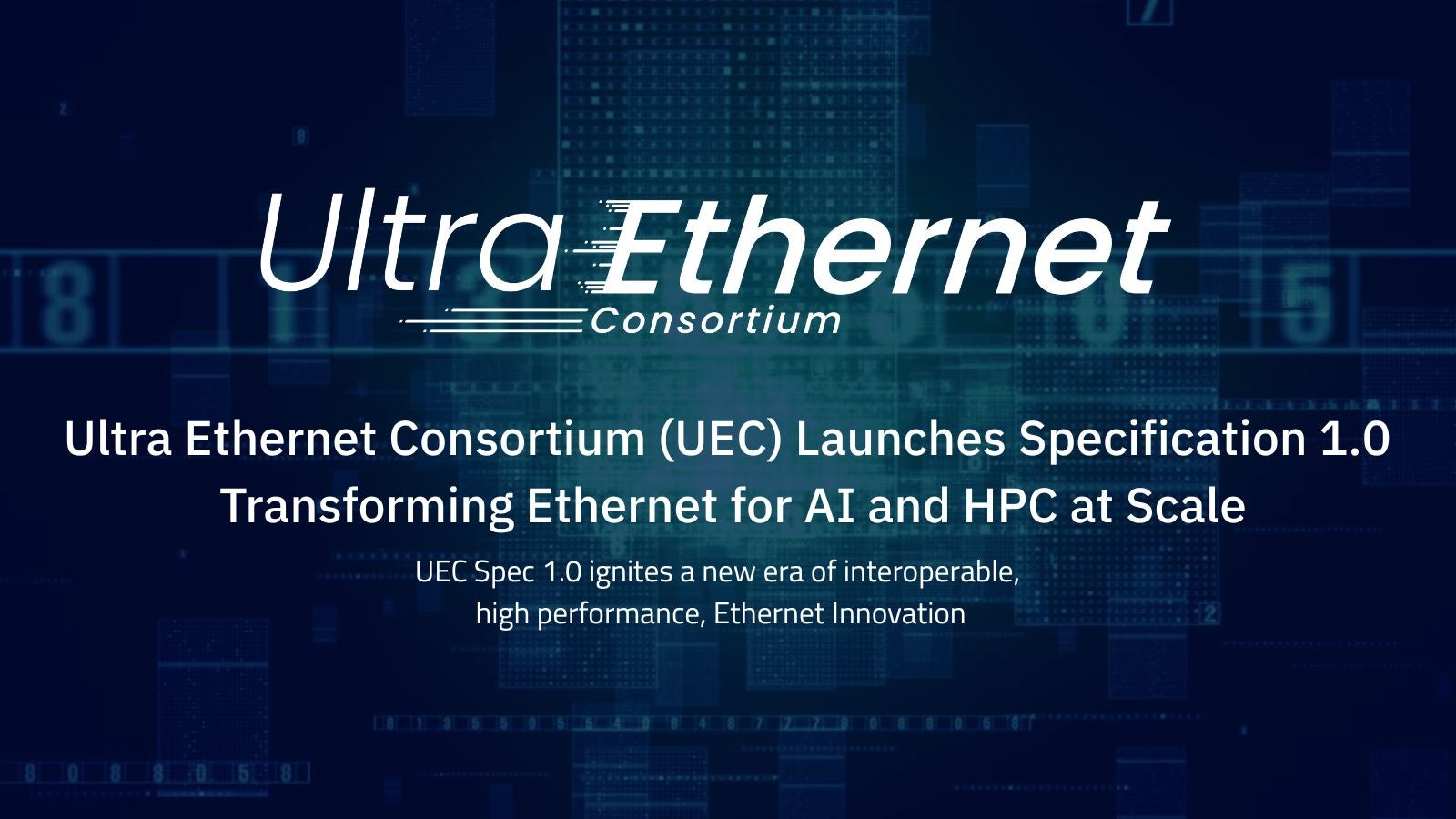 ultraethernet's tweet card. SAN FRANCISCO, Calif. — [EMBARGOED UNTIL JUNE 11, 2025] – The Ultra Ethernet Consortium (UEC) today announces the release of UEC Specification 1.0, a comprehensive, Ethernet-based communication stack...