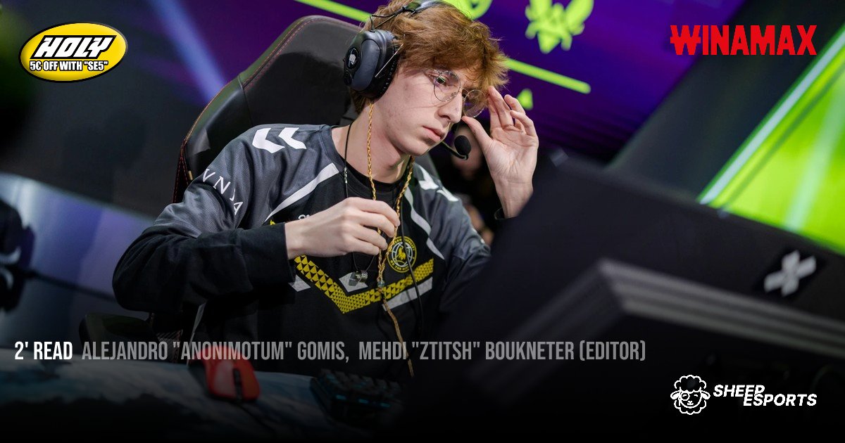 anonimotum's tweet card. Dive into in-depth analysis and latest updates in the world of League of Legends Esports with Sheep Esports.