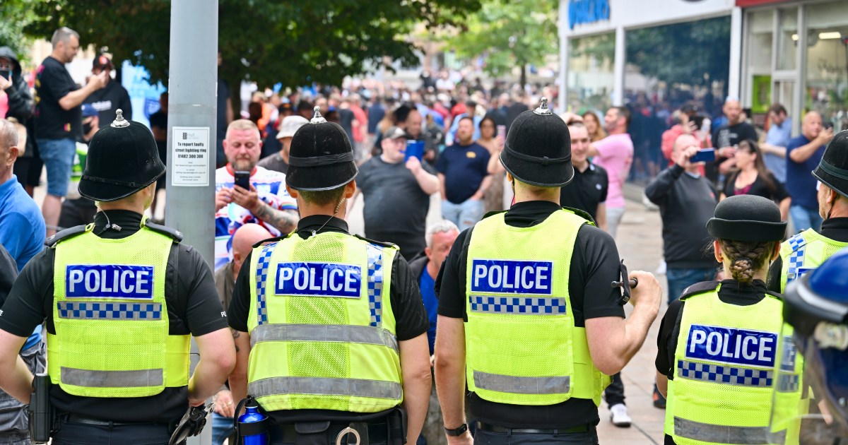MetroUK's tweet card. Wesley Winter has covered protests which have broken out across Britain.
