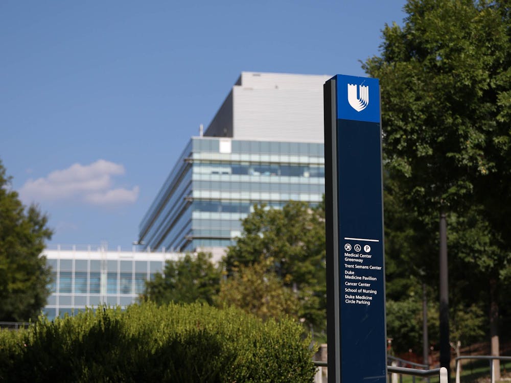 DukeChronicle's tweet card. The Duke University School of Medicine is well poised to navigate uncertain financial waters despite mounting funding threats, according to its dean, Mary Klotman.