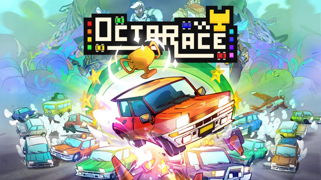 OctaRace's tweet card. An explosive racing game, offering fun and intense races on SWITCH-PS4/PS5-XBOX-STEAM