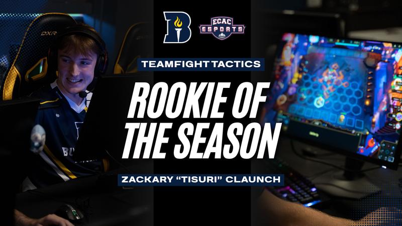bushnellbeacons's tweet card. Freshman Zack Claunch was named the Teamfight Tactics Rookie of the Season, announced by ECAC Esports in their Spring Seasonal Awards for the 2025 season.