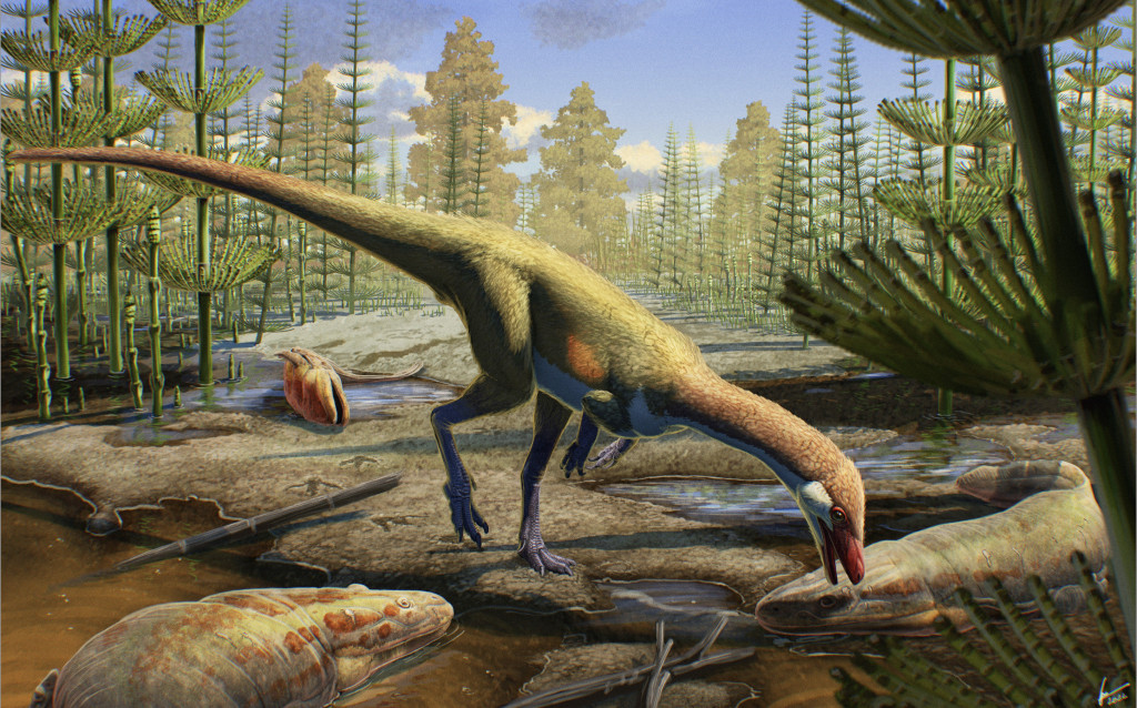 UWiscResearch's tweet card. A newly described dinosaur whose fossils were uncovered by UW paleontologists is challenging the existing narrative with evidence that the reptiles were present in the northern hemisphere millions of...