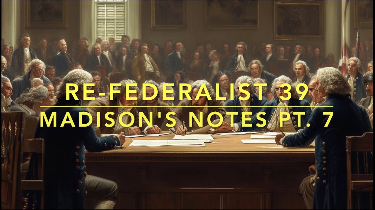 War_Hamster1776's tweet card. Douglas V. Gibbs joins me for Part 7 of our review of James Madison's Notes on the Philly Convention. Today featured Benjamin Franklin at his finest as they debated the limits of power for this new Ex