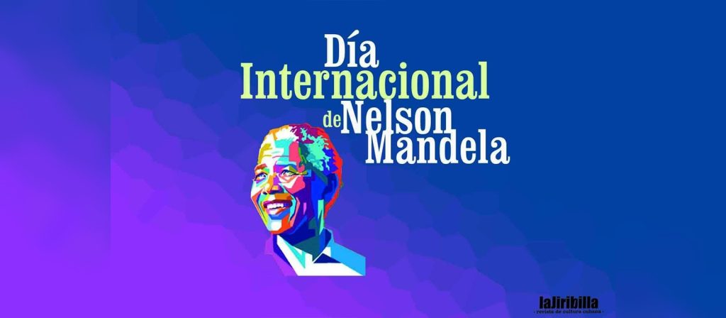 EmbaCubaUS's tweet card. Nelson Rolihlahla Mandela “fue el hombre bajo cuyo mandato nació un proyecto de nación multicolor y libre que todavía se construye”.