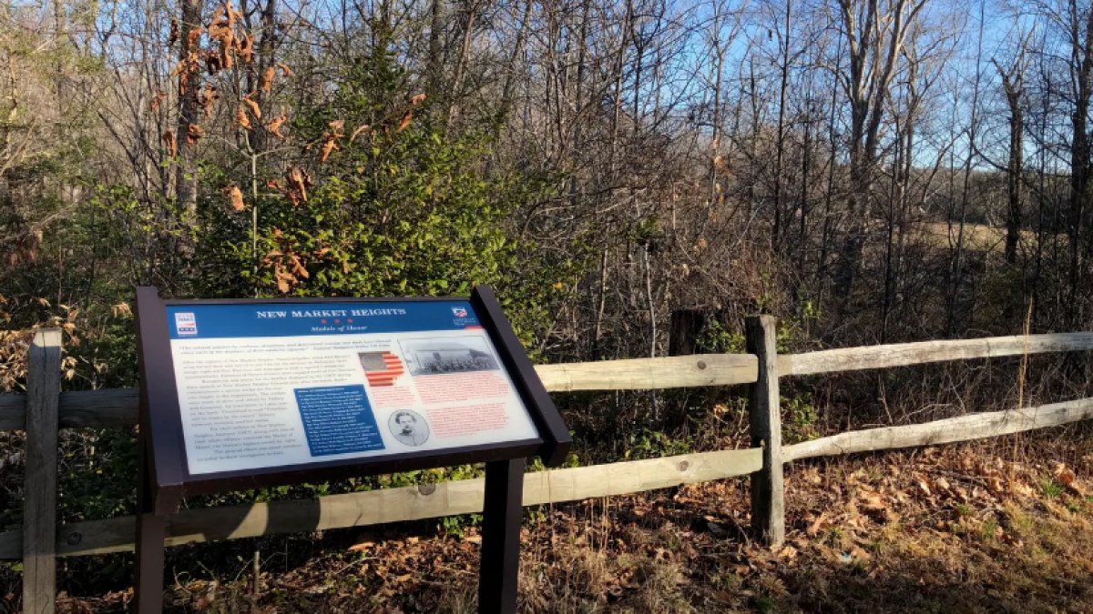 CBS6's tweet card. The New Market Heights Trail would travel through American Battlefield Trust property on which a portion of the Civil War's Battle of New Market Heights occurred.