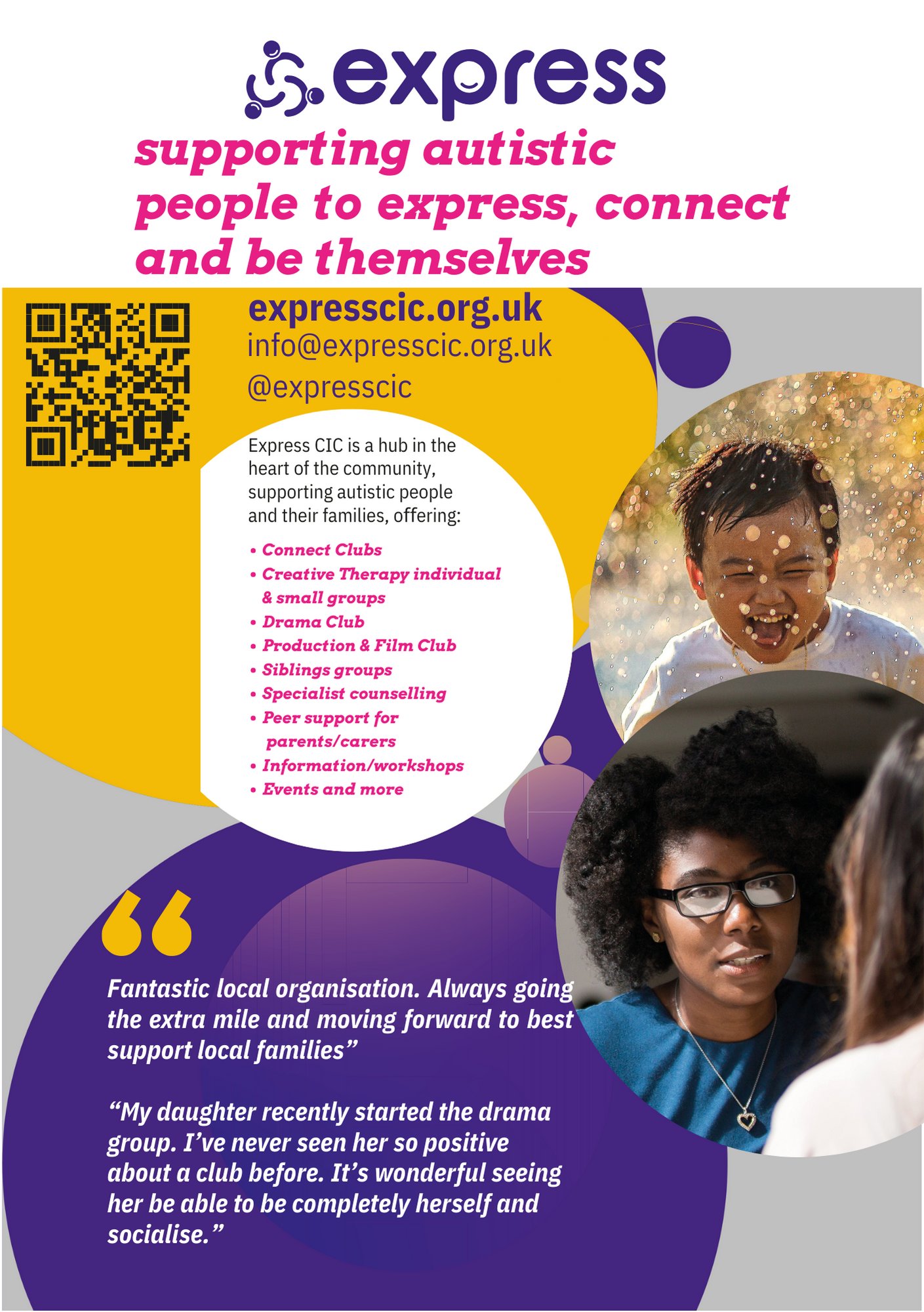 expresscic's tweet card. Come along and find out more about what we offer at Express. We will have taster sessions and information on all our services. PLEASE CHECK TICKET DETAILS BEFORE BOOKING