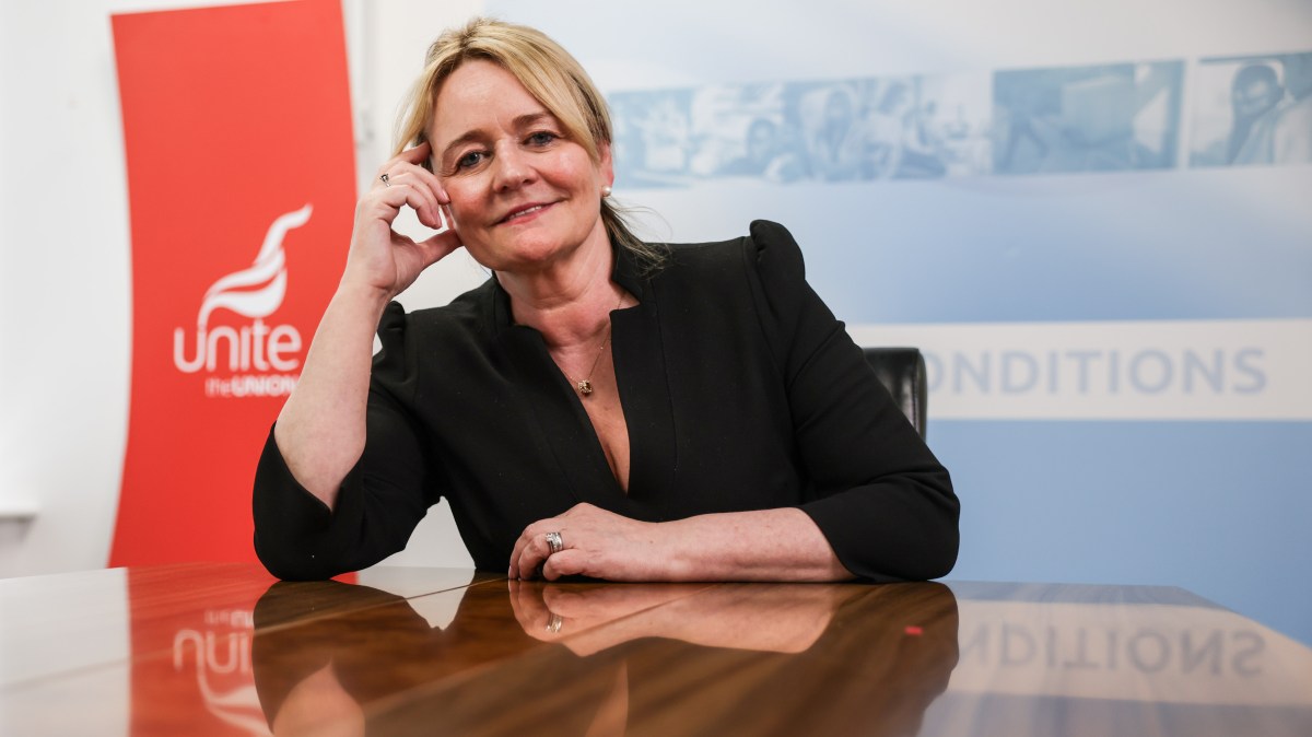 timespolitics's tweet card. Sharon Graham says she was harassed for investigating a £112m hotel deal signed by the former Unite boss Len McCluskey