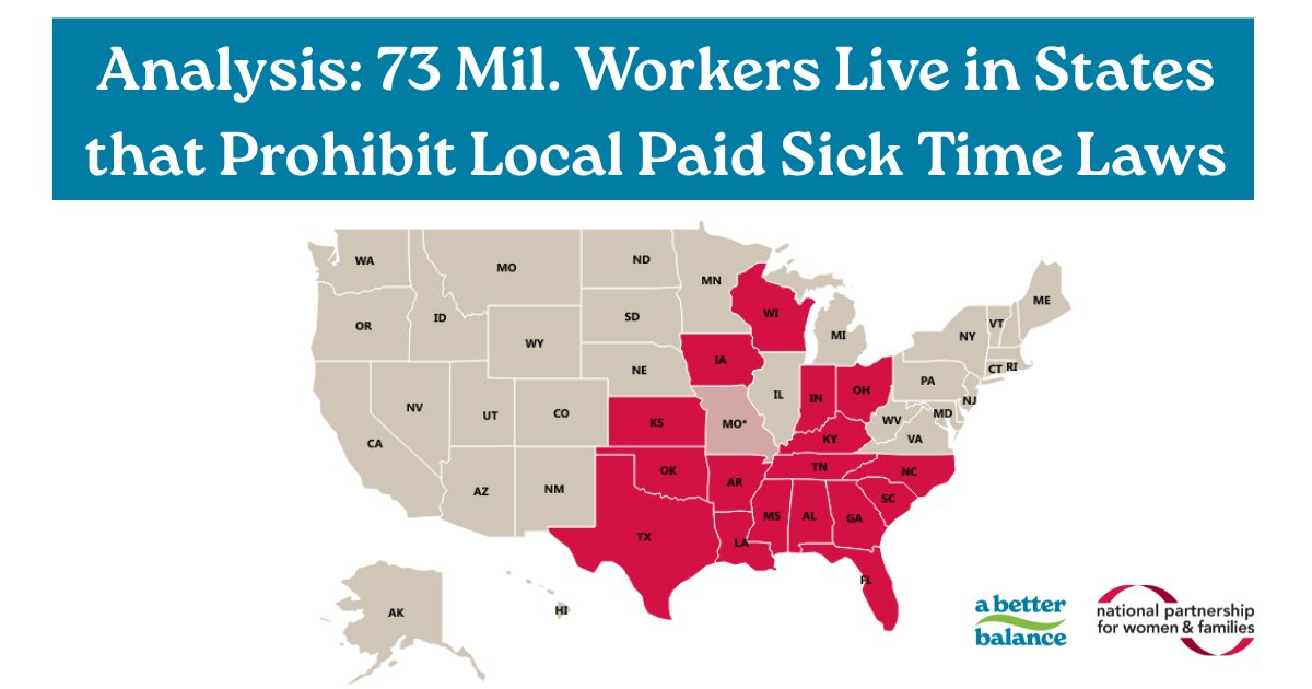 Inimai's tweet card. Everyone gets sick, and no one should be forced to choose between their job and their health, or their family’s health. A new analysis of workers’ access to