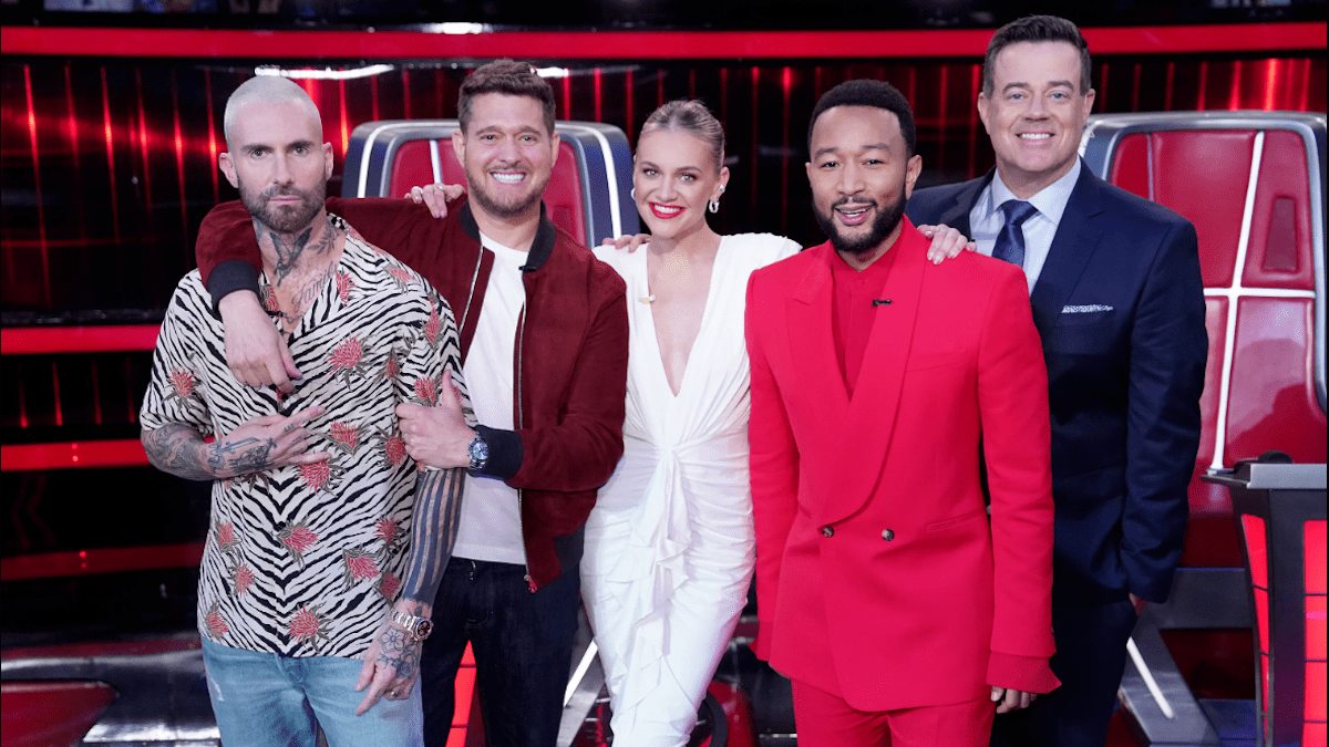 NBC10Boston's tweet card. Fan‑favorite coaches Kelly Clarkson, John Legend and Adam Levine return for Season 29’s “The Voice: Battle of Champions,” featuring new format and super‑fan voting.