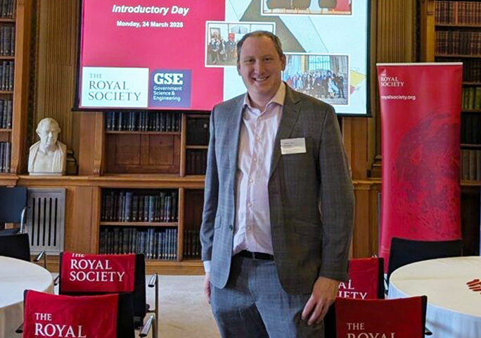 AdobeResearch's tweet card. This spring, John Collomosse, Sr. Principal Scientist at Adobe Research, joined the Royal Society’s prestigious Pairing Scheme in Westminster to share his expertise in content authenticity with UK...