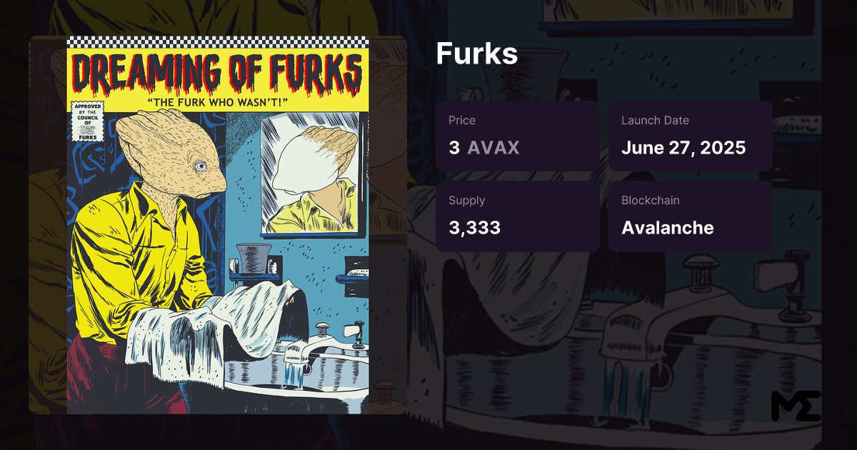 BlubBlobCoin's tweet card. Furks represents the next step in human evolution. With this character and comic book theme adopted by the Avax community, it is ready to make its way into the world.