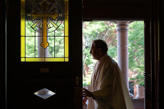 ngomlak's tweet card. Two of Baltimore’s oldest Catholic churches, St. Vincent de Paul and St. Leo, are set to merge Tuesday. A lot of questions remain for parishioners.