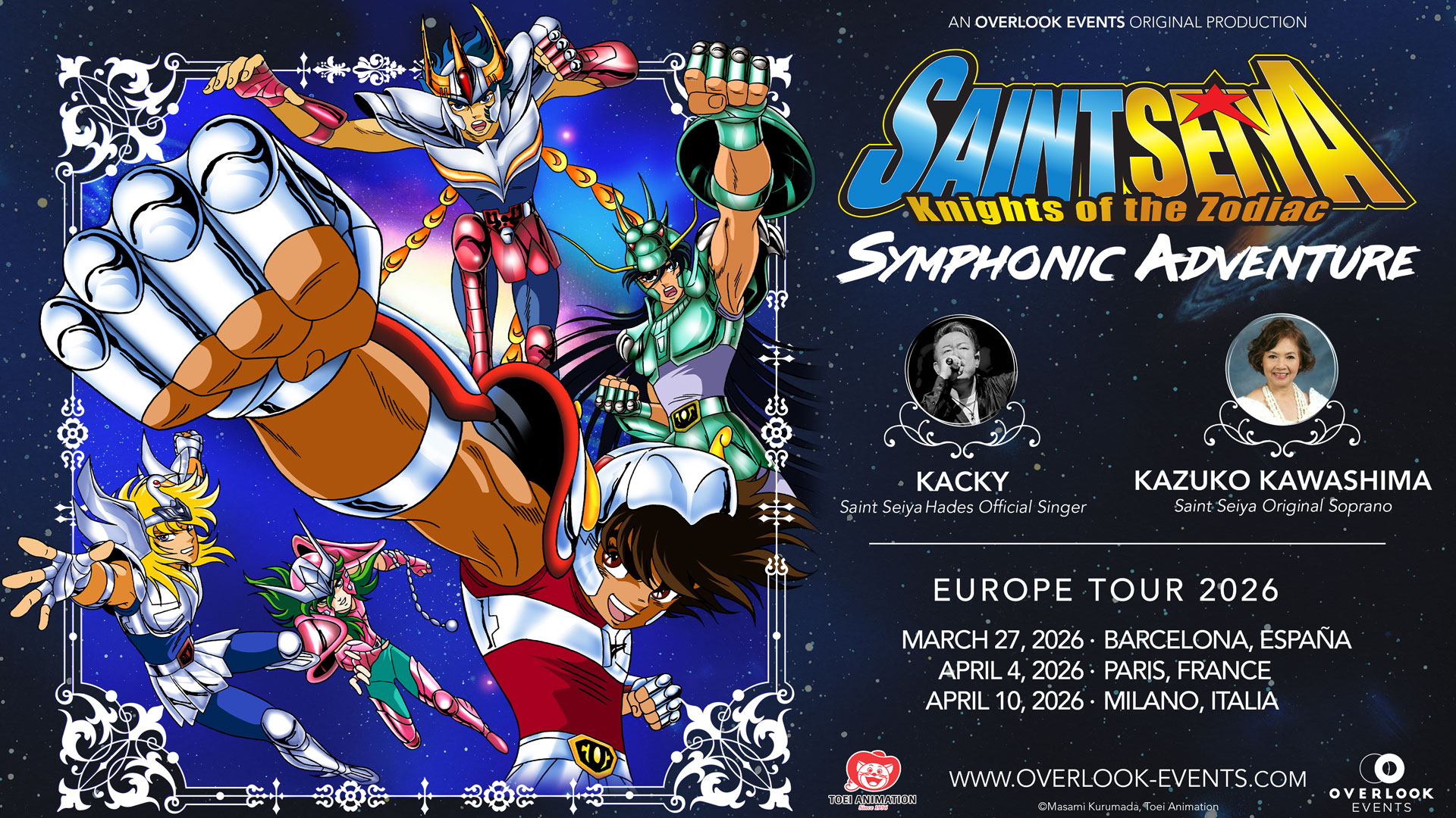 Randal_Pi's tweet card. Overlook Events, in partnership with Toei Animation Europe, is proud to announce the return of their innovative immersive concert concept, the "Narrative Symphonic Experience", featuring the legend...