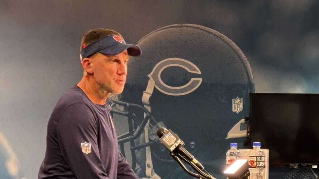 adamjahns's tweet card. LAKE FOREST, Ill. —  The first highlight of Bears training camp this year belongs to the defense. Linebacker Tremaine Edmunds picked off quarterback Caleb