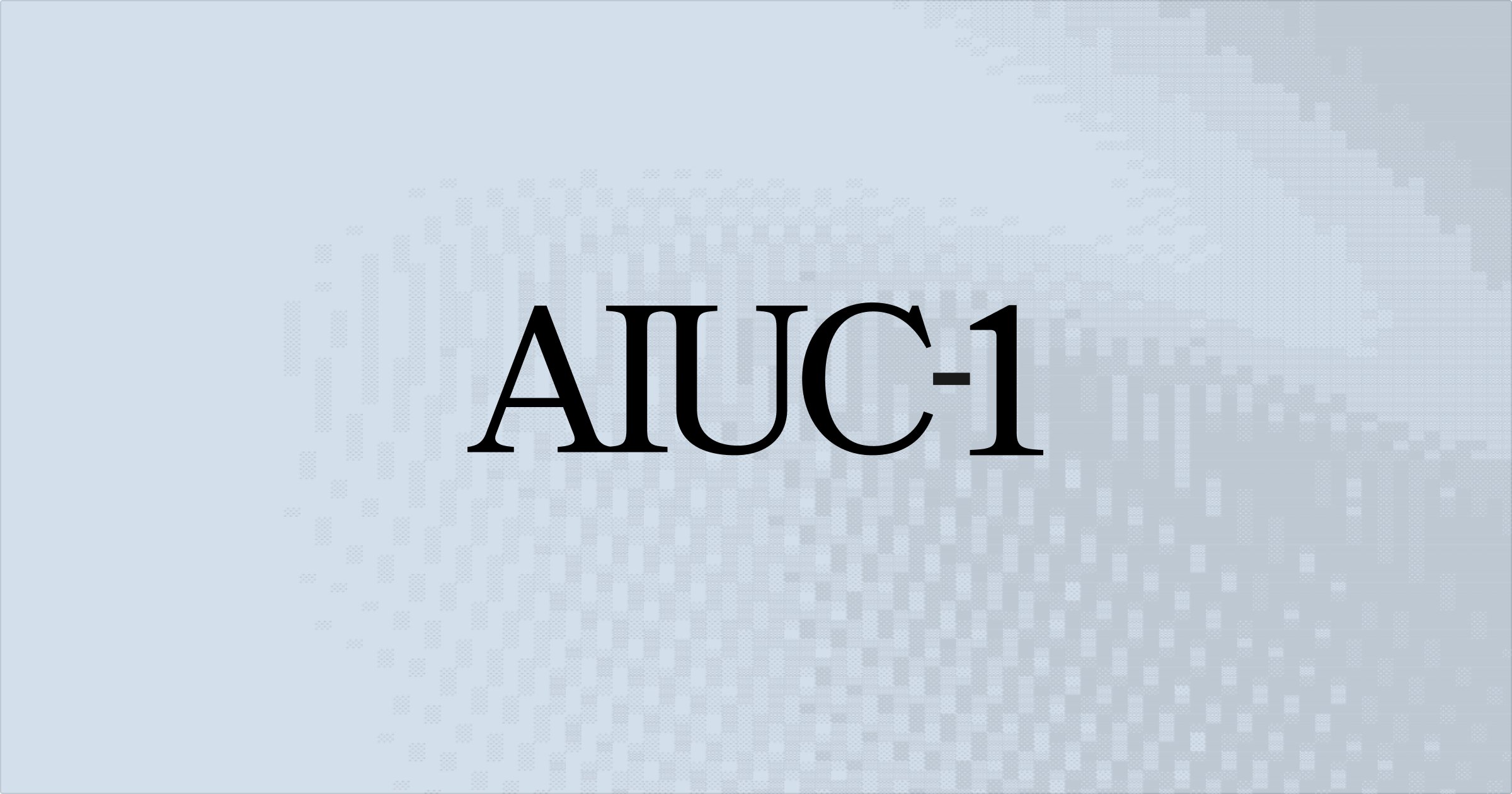HotAisle's tweet card. AIUC-1 is the world's first AI agent standard. Designed to unlock enterprise adoption. Covers all enterprise concerns. Built with trusted institutions.