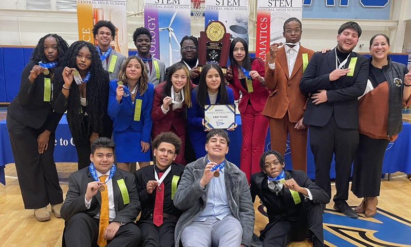CHSAA's tweet card. Breaking Barriers with Her Voice: Anna Steed's Journey to a Championship and a More Inclusive Colorado Speech and Debate Community