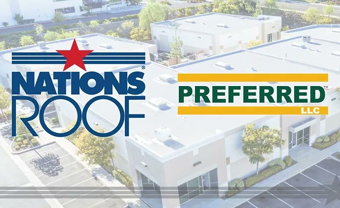 RoofContr's tweet card. The strategic acquisition expands Nations Roof's presence in the Midwest and adds experienced team members in Cleveland and beyond.