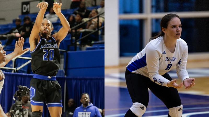 Regent_Royals's tweet card. Greenville, SC -  After a three week competition, the National Christian College Athletic Association (NCCAA) has announced that the 1/24/25 buzzer beater by Men's Basketball Sophomore Antoine Brown...