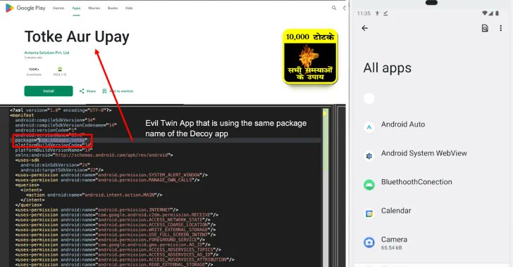 Huntio's tweet card. Researchers uncover sophisticated Konfety Android malware using evil twin apps and complex evasion methods to conduct ad fraud.