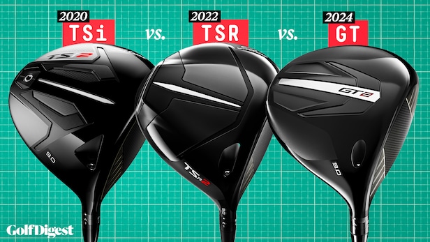 jonathanrwall's tweet card. Analyzing the last three versions of Titleist drivers with a swing robot