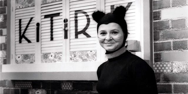 statesman's tweet card. Wanda Louise "Bunny" Perkins was talkative and outgoing, perfect for portraying Kitirik the cat on Channel 13 in Houston from 1954 to 1971