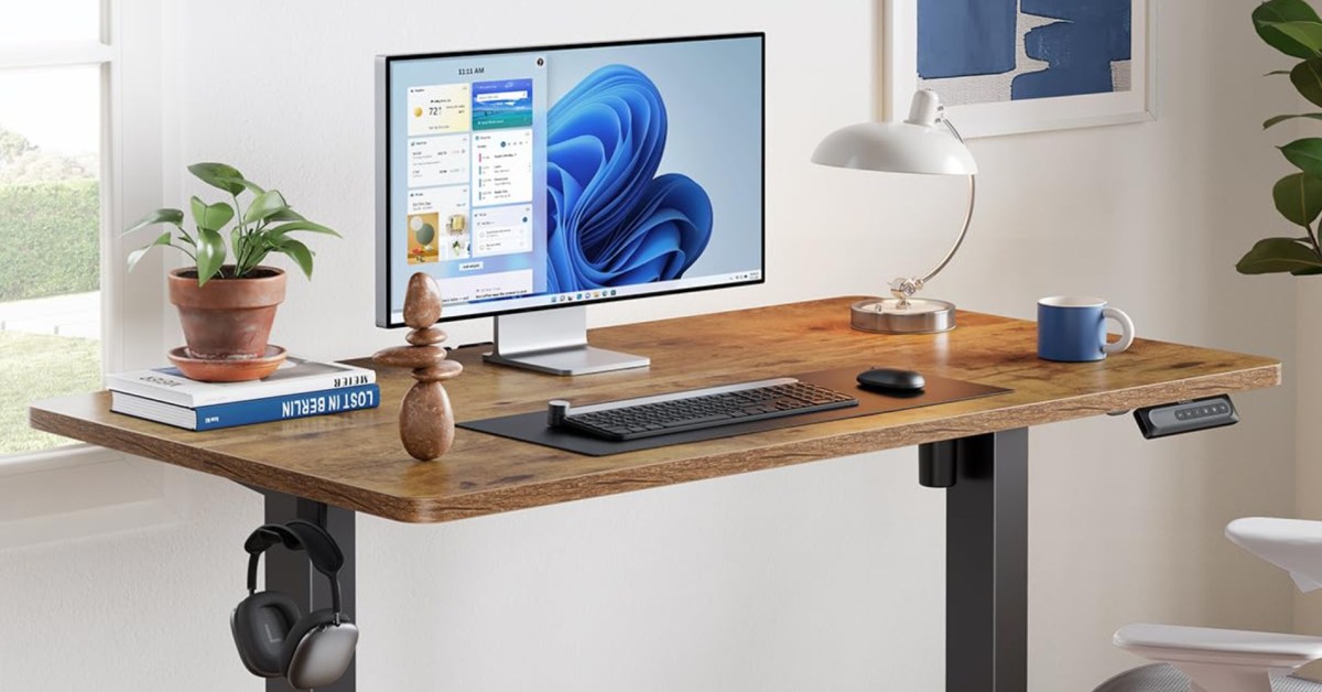 9to5toys's tweet card. HUANUO 48- by 24-inch Electric Standing Desk Buy for $85.50 (Reg. $120) What we love Just a couple of years ago, picking up a standing desk would have set you back several hundred dollars. This is an...