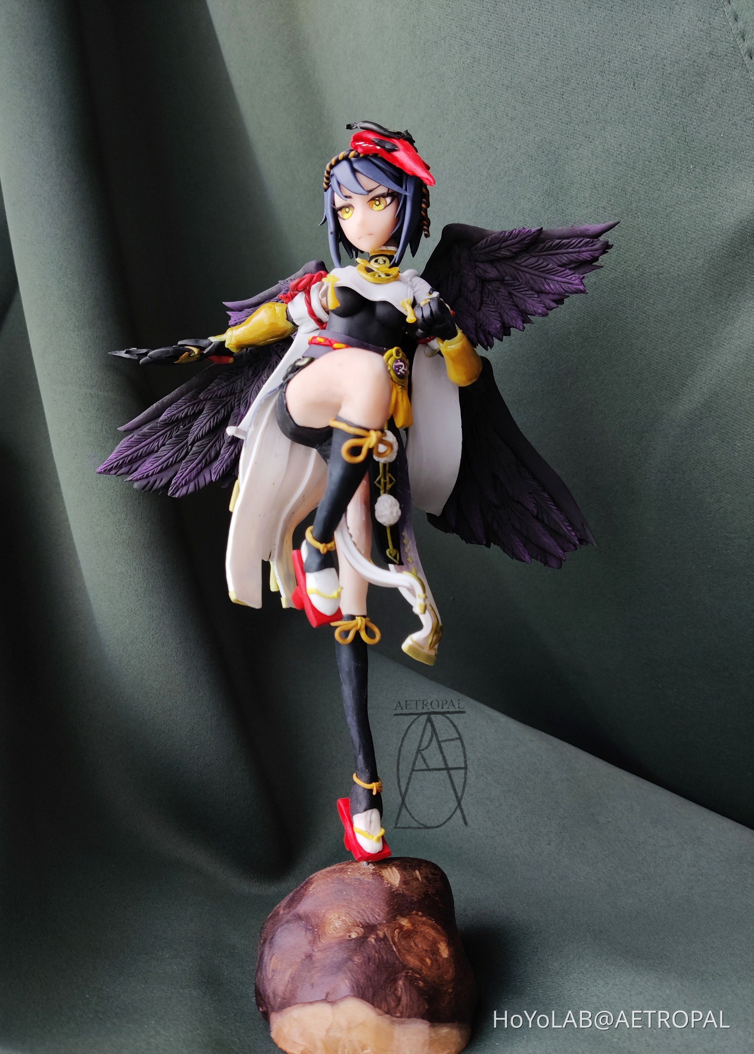 aetropal's tweet card. Handmade Kujou Sara clay figure