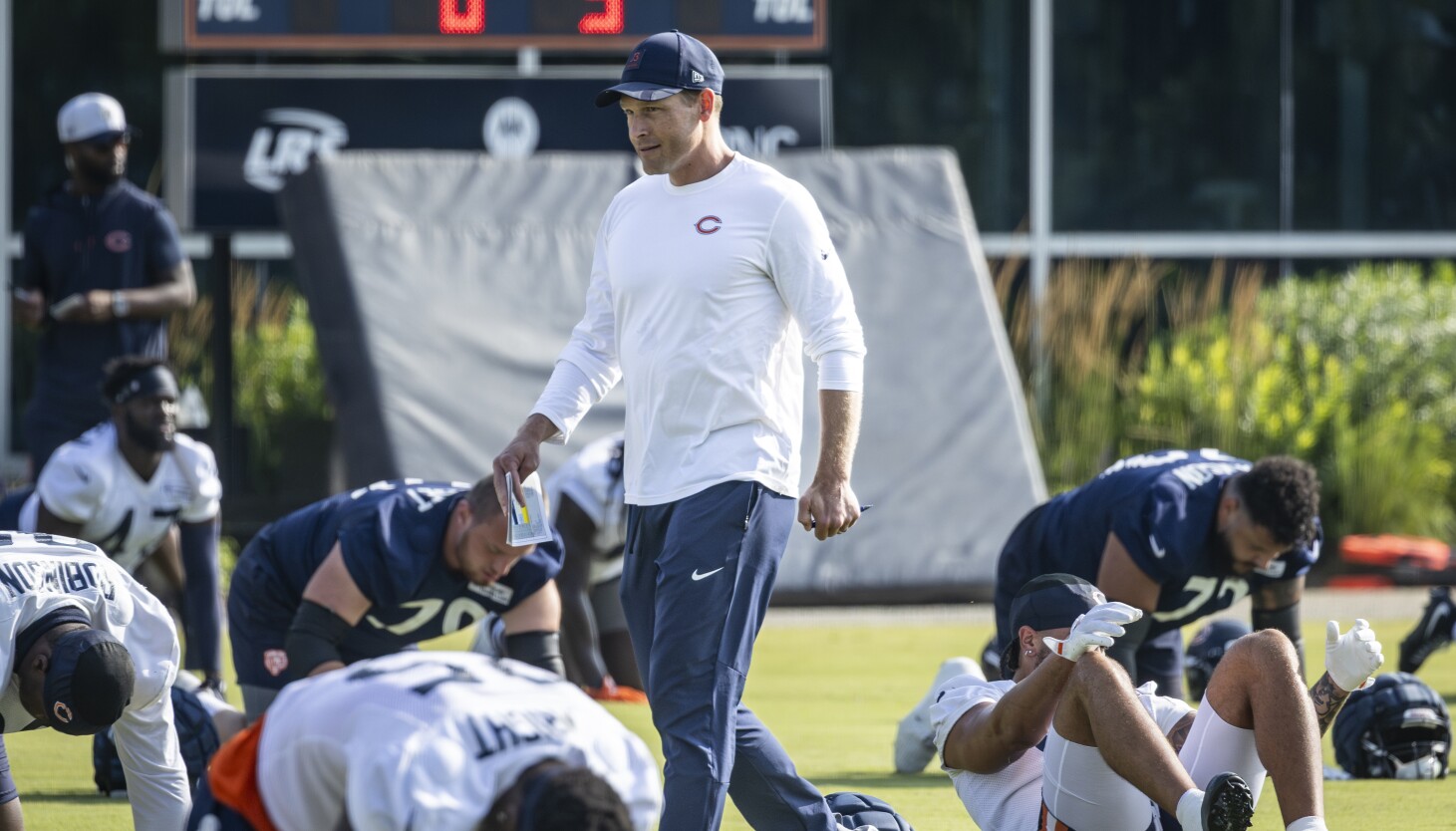 JasonLieser's tweet card. Johnson grew annoyed with pre-snap snags and sent the second unit in for Caleb Williams and the starters.