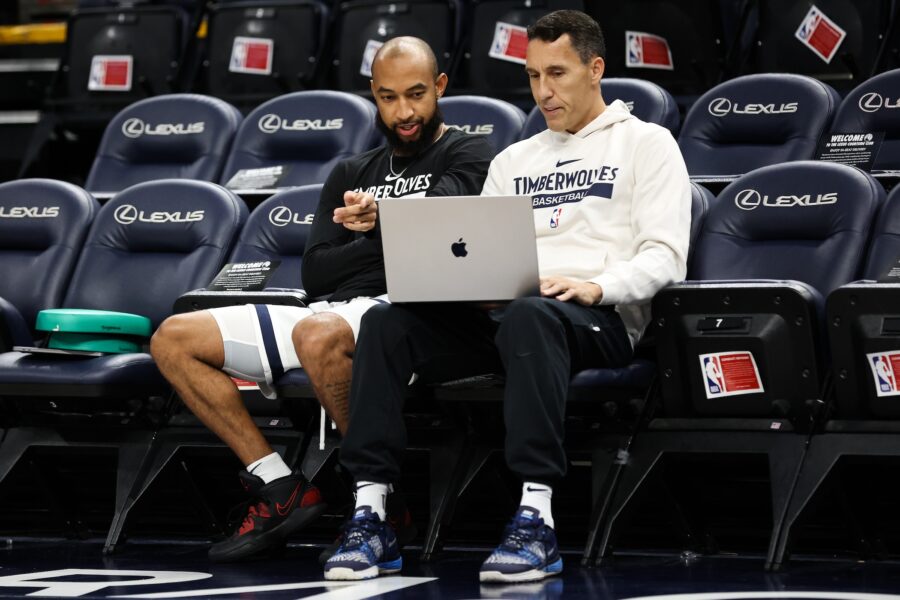 HoopsRumors's tweet card. Veteran assistant coach Pablo Prigioni has decided to remain with the Timberwolves amid interest from the Knicks, reports Ian Begley …