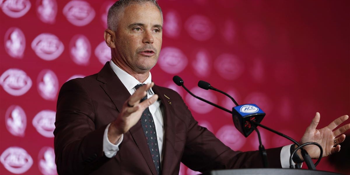 CNee247's tweet card. Florida State head coach Mike Norvell, along with quarterback Tommy Castellanos, offensive lineman Richie Leonard IV, defensive lineman Darrell Jackson, and safety Earl Little Jr., made time for...