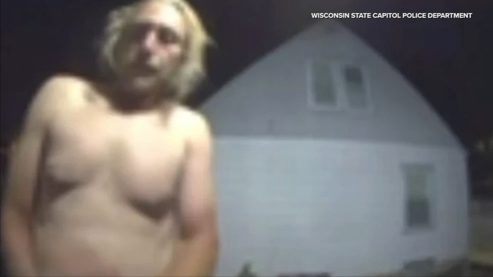 ABC30's tweet card. The Wisconsin State Capitol Police Department is trying to identify a shirtless man who investigators say tried to enter a state representative's house late Monday night.