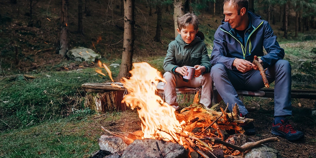 Pepperdine_News's tweet card. Research shows that campfires can reduce blood pressure and improve mental health, as experts explain how they promote social interaction and relaxation.