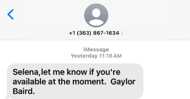 JournalStarNews's tweet card. Lincoln Mayor Leirion Gaylor Baird on Tuesday posted a screenshot of a text message thread in which a scammer posing as her asks for Xbox gift cards.