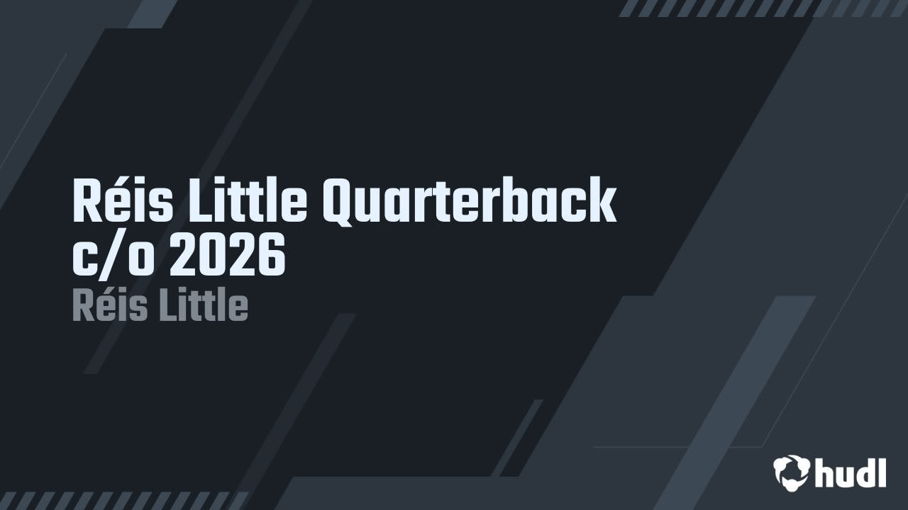 Reis9little's tweet card. Réis Little Quarterback c/o 2026