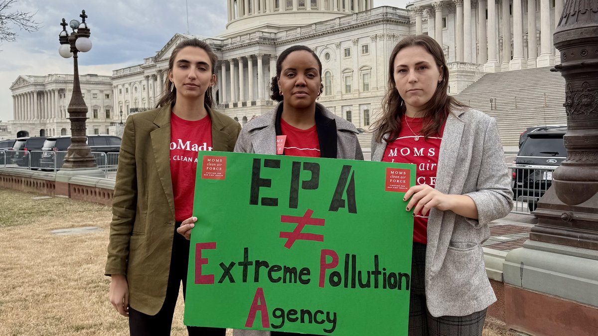 CleanAirMoms's tweet card. Tell Congress: Defend EPA’s Ability to Protect Human Health and the Environment