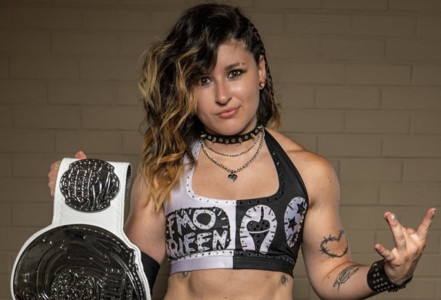 pwponderings's tweet card. “The Emo Queen” Brooke Havok will embark on a 10-week journey across America to find the best professional wrestling training academy. Havok also hopes to raise awareness and funds to s…