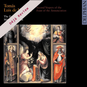 JQGl's tweet card. Review of Victoria's Second Vespers of the Feast of the Annunciation on Delphian