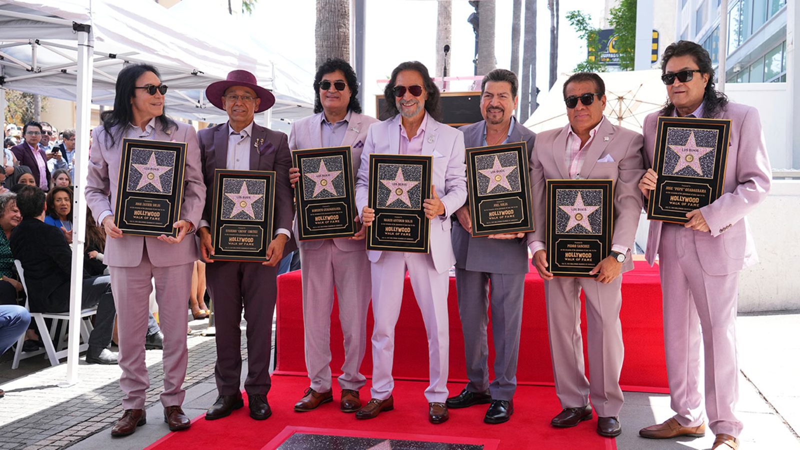 ABC30's tweet card. A star on the Hollywood Walk of Fame was unveiled honoring Los Bukis, the chart-topping and Grammy-nominated Mexican regional music band.
