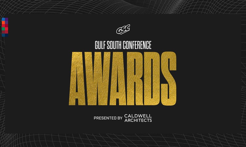 GulfSouth's tweet card. PENSACOLA, Fla. — The 2025 GSC Awards presented by Caldwell Architects is set for Thursday, May 29 in Pensacola, Fla. The evening will celebrate the Gulf South Conference’s best from its past and...