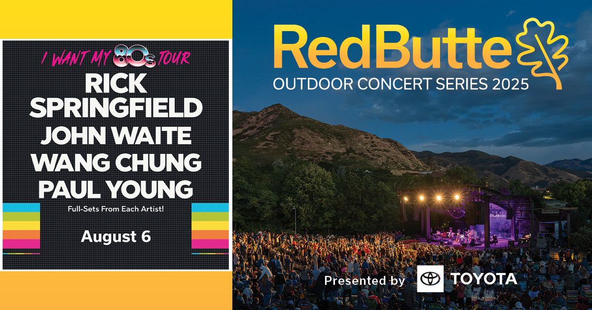 1007BOBFM's tweet card. Catch Rick Springfield, John Waite, Wang Chung, and Paul Young August 6th at Red Butte - Part of the Red Butte 2025 Outdoor Concert Series! Check in with Jon Carter every morning at 8:30 to win...