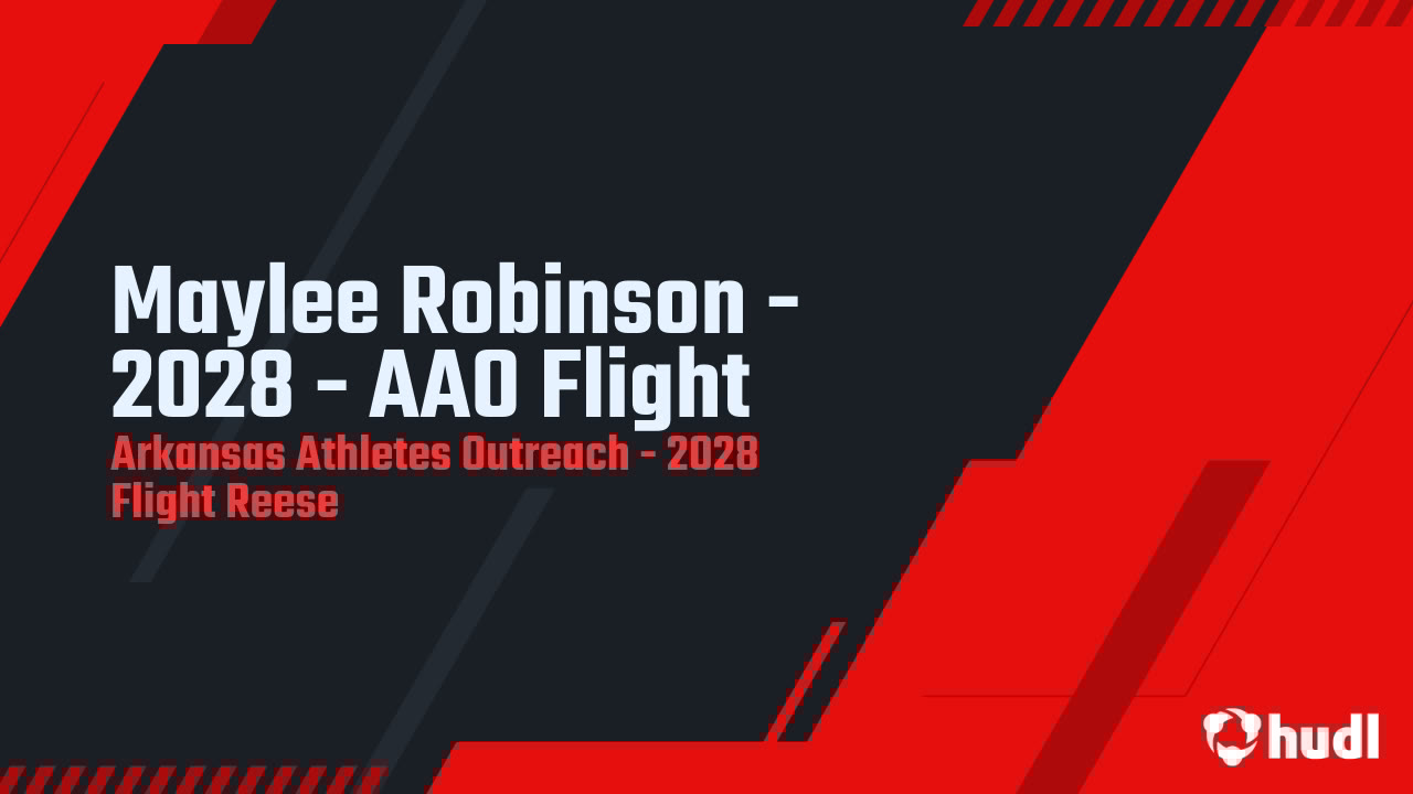 jj_reese20's tweet card. Maylee Robinson - 2028 - AAO Flight