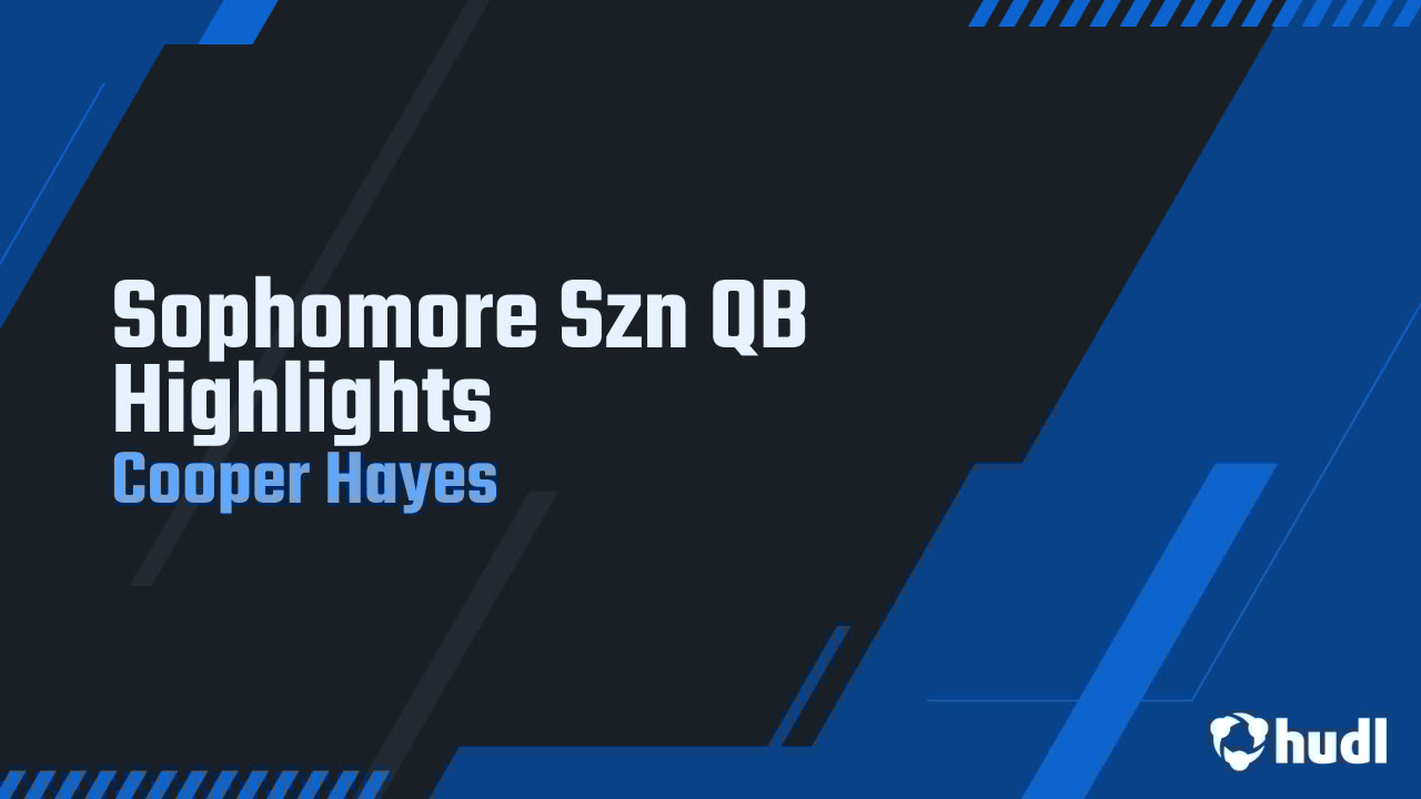CooperHayes_12's tweet card. Sophomore Szn QB Highlights
