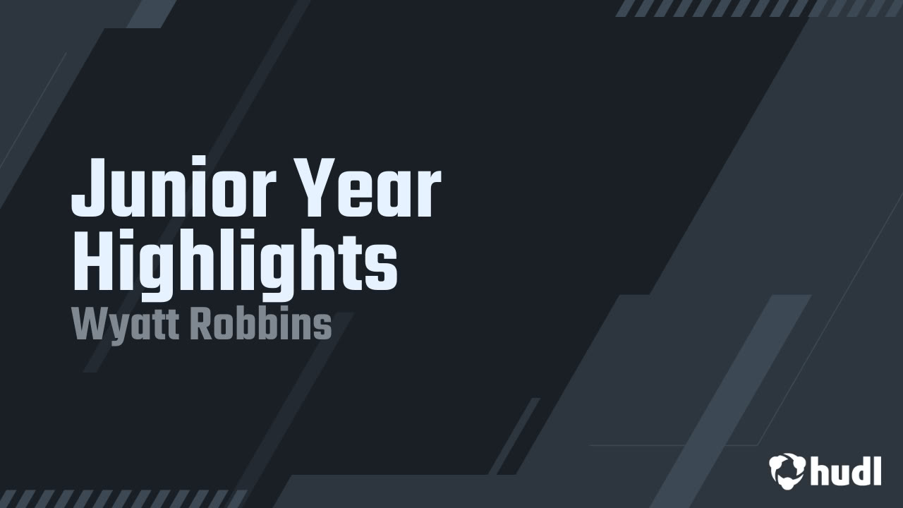 WyattRobbins9's tweet card. Junior Year Highlights