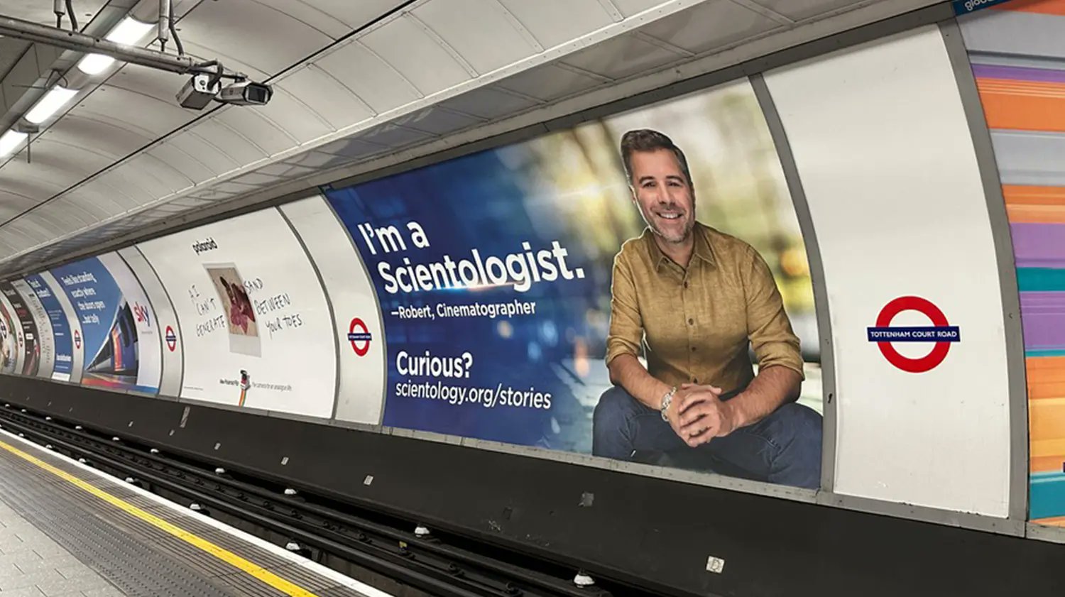 ScnBusiness's tweet card. The Church of Scientology have responded to billboards placed at one of London's busiest Tube stations by it's former members with a new set of ads aimed at commuters.